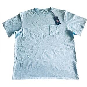 Vineyard Vines Short Sleeve Pocket T-Shirt - Mens Size XL Light Blue